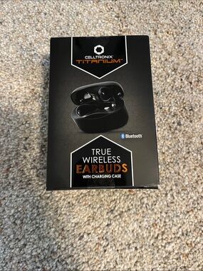 Celltronix Titanium True Wireless Earbuds - Black - Brand New - Sealed in box